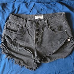 One Teaspoon black shorts size 27
